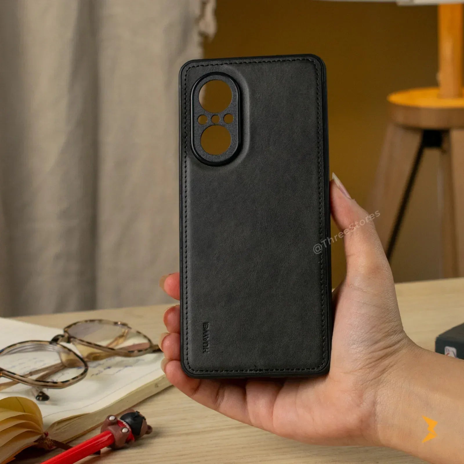 Cradle Leather Case Huawei Nova 9 SE - Three