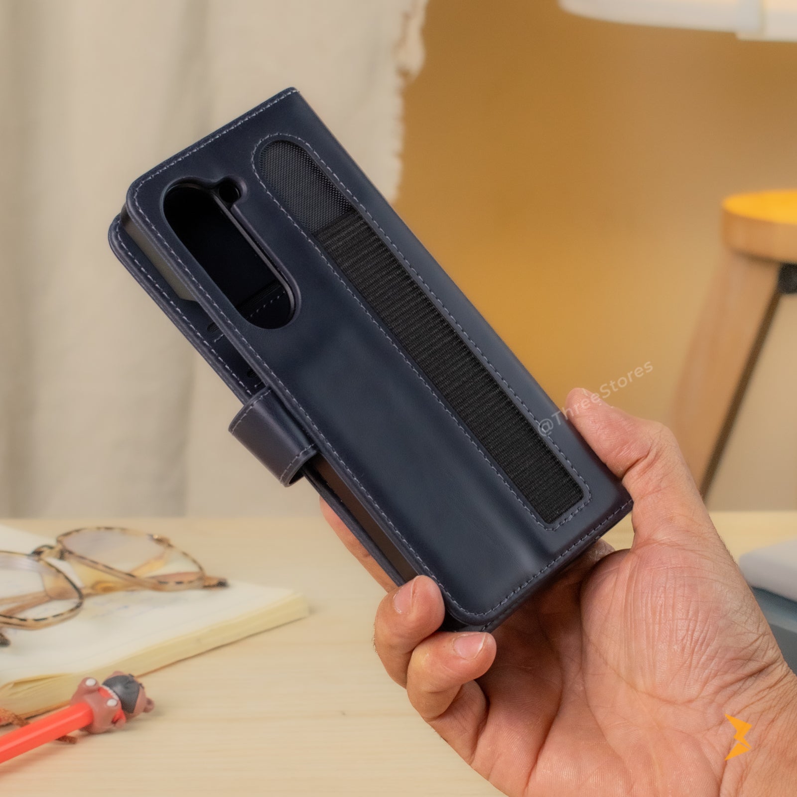 New Puloka Leather Wallet Case Samsung Z Fold 5