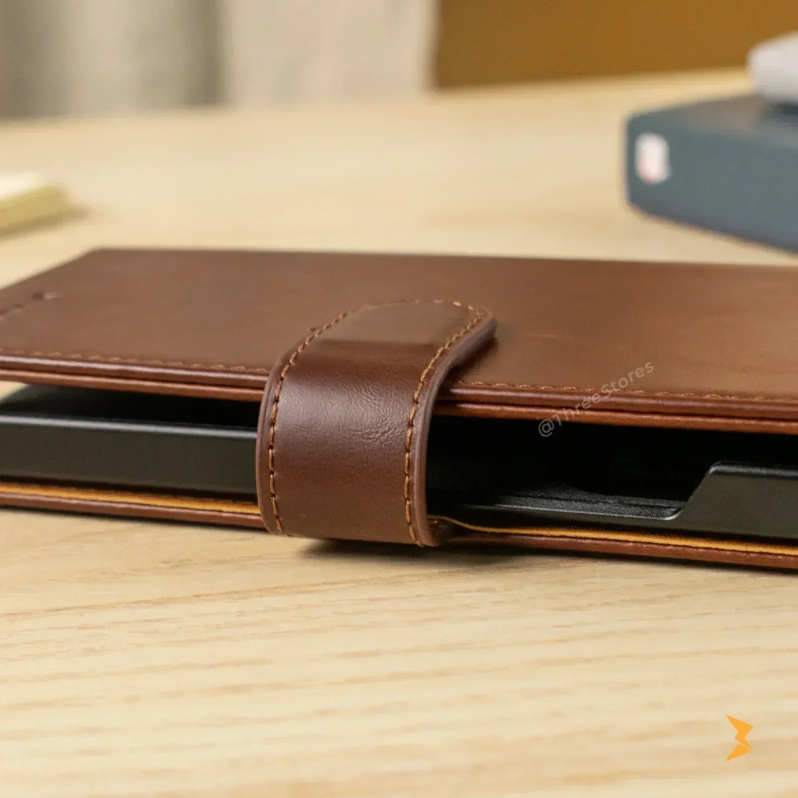 New Puloka Leather Wallet Case Samsung Z Fold 5 - Three