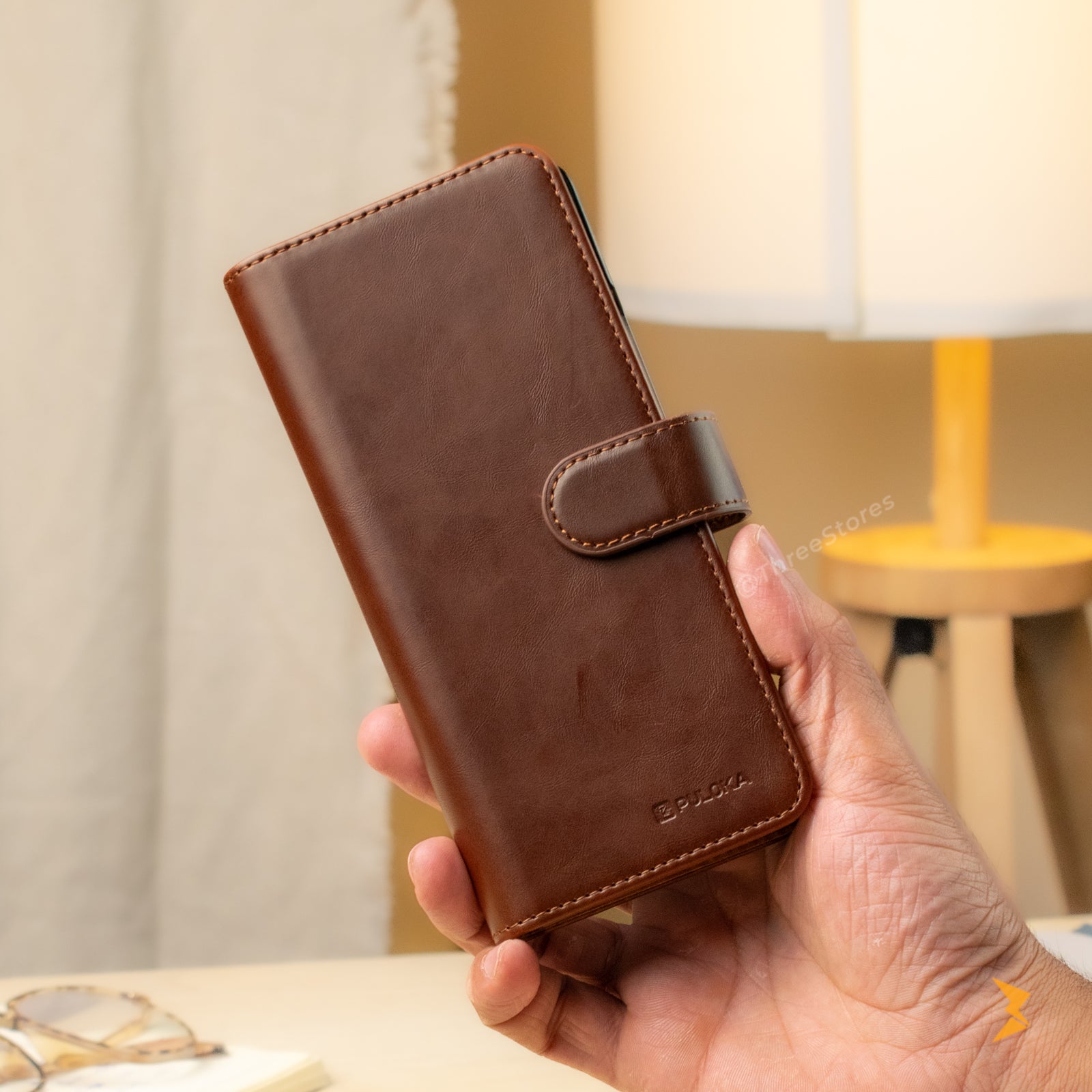 New Puloka Leather Wallet Case Samsung Z Fold 5