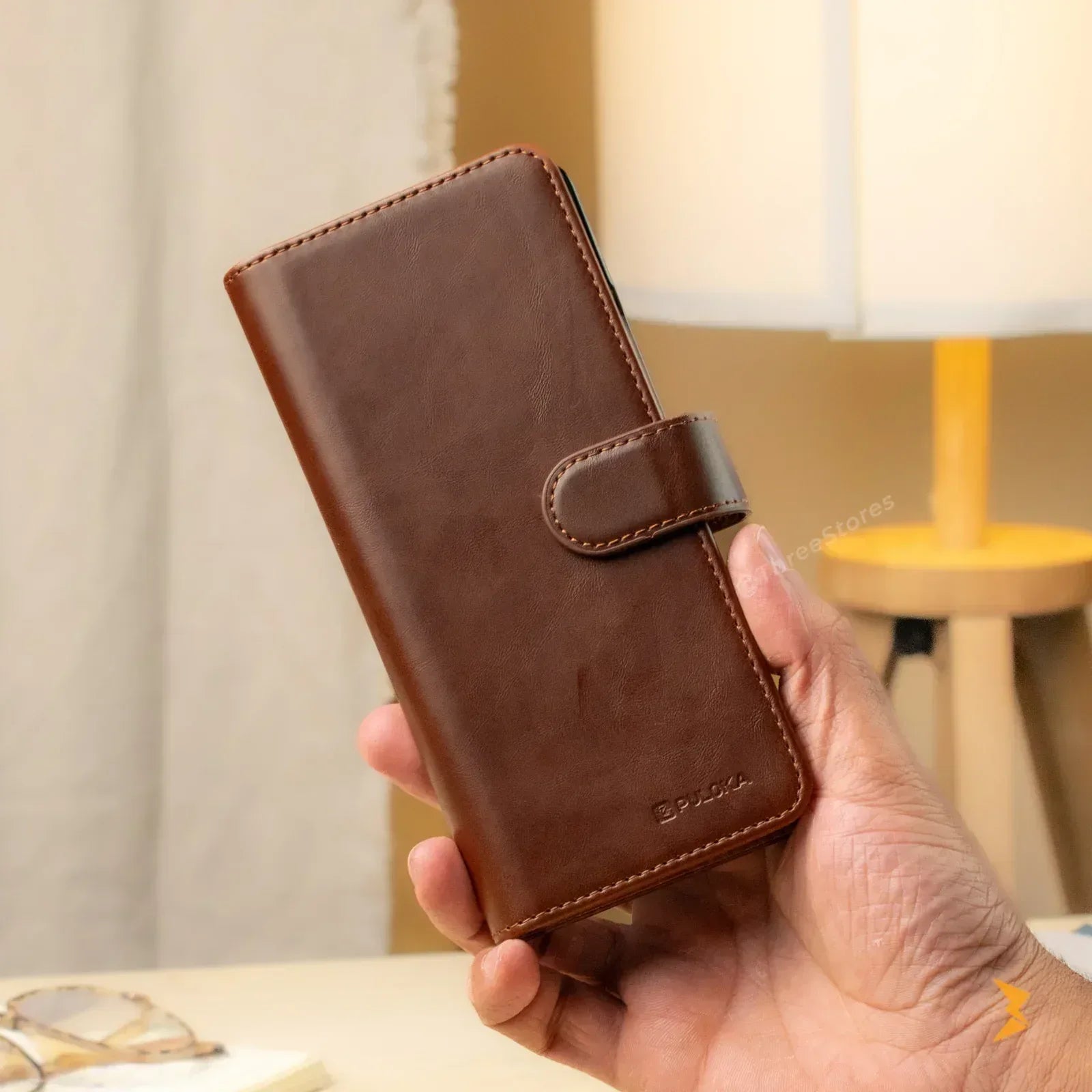 New Puloka Leather Wallet Case Samsung Z Fold 5 - Three