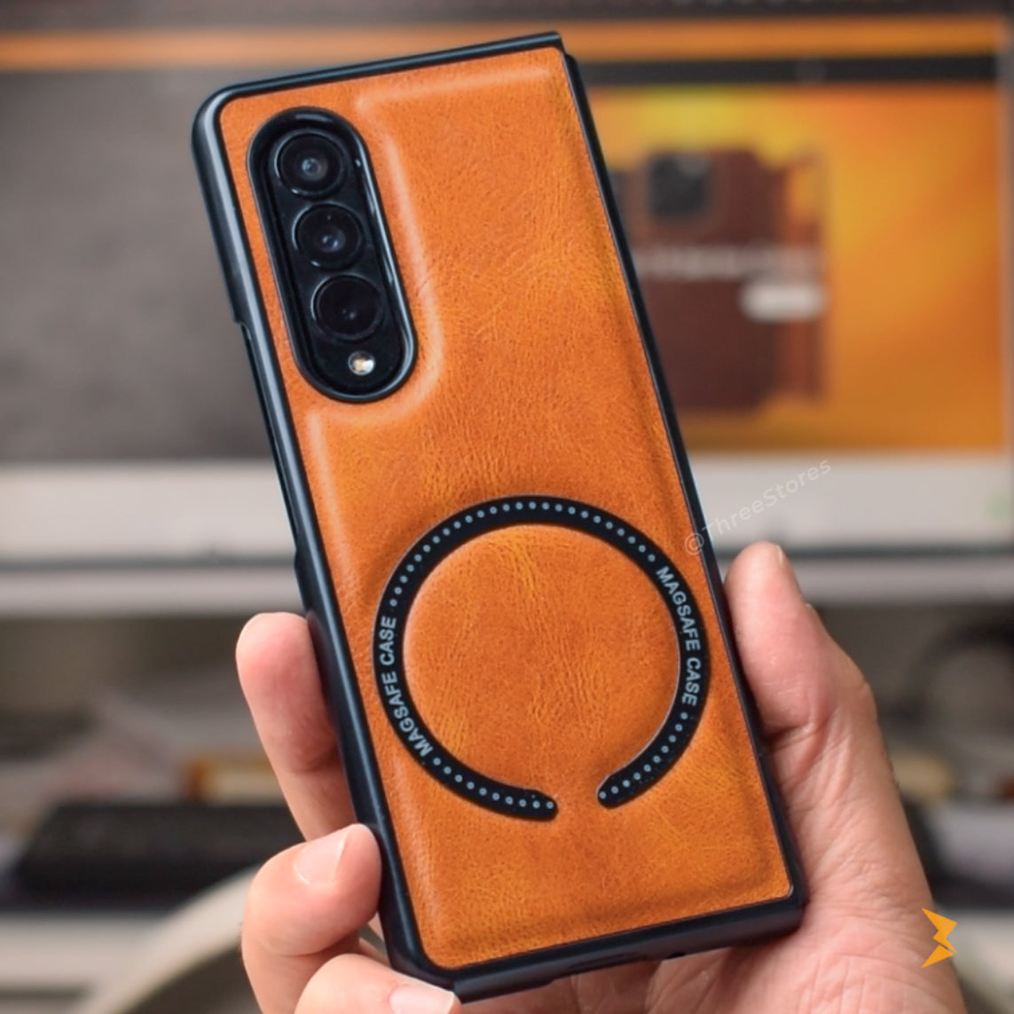 Jual Leather Case Samsung Z Fold 3