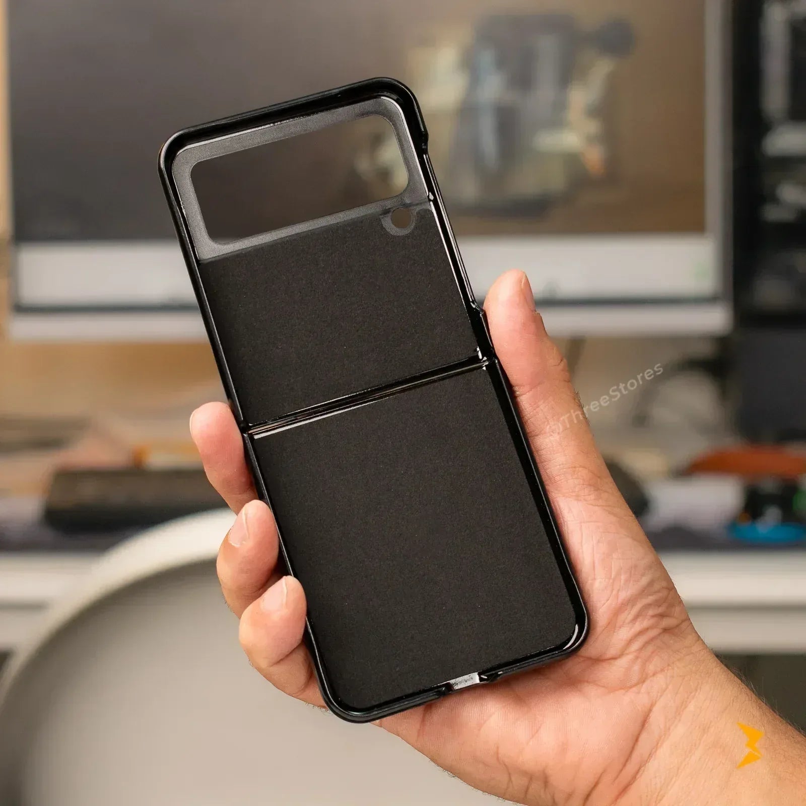 Jual Leather Case Samsung Flip 5 - Three