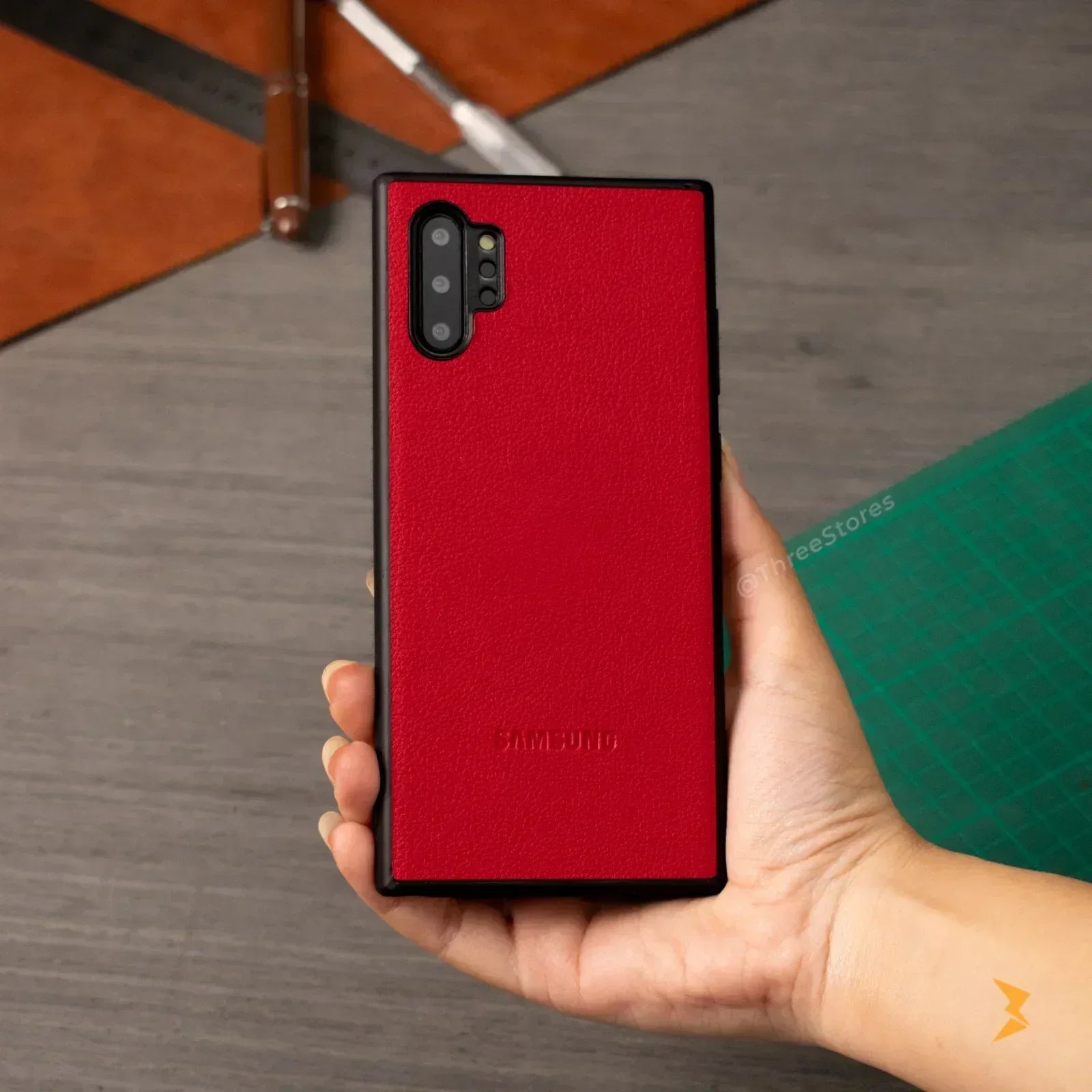 Prestige Leather Case Samsung Note 10 Plus - Three