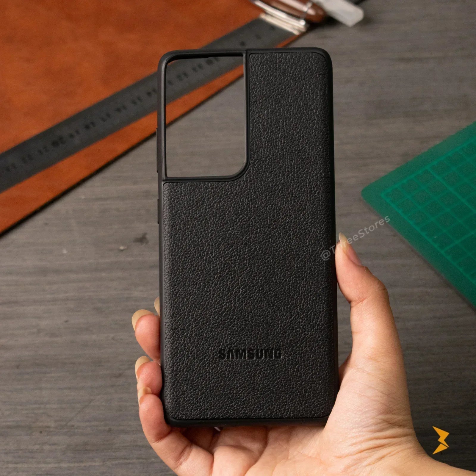 Prestige Leather Case Samsung S21 Ultra - Three