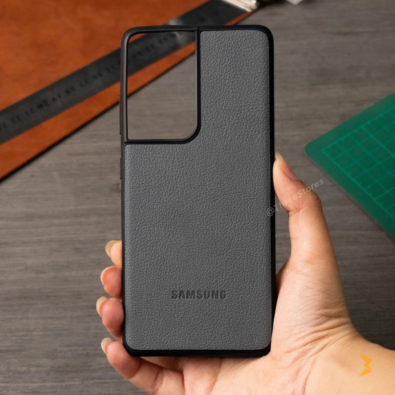 Prestige Leather Case Samsung S21 Ultra - Three