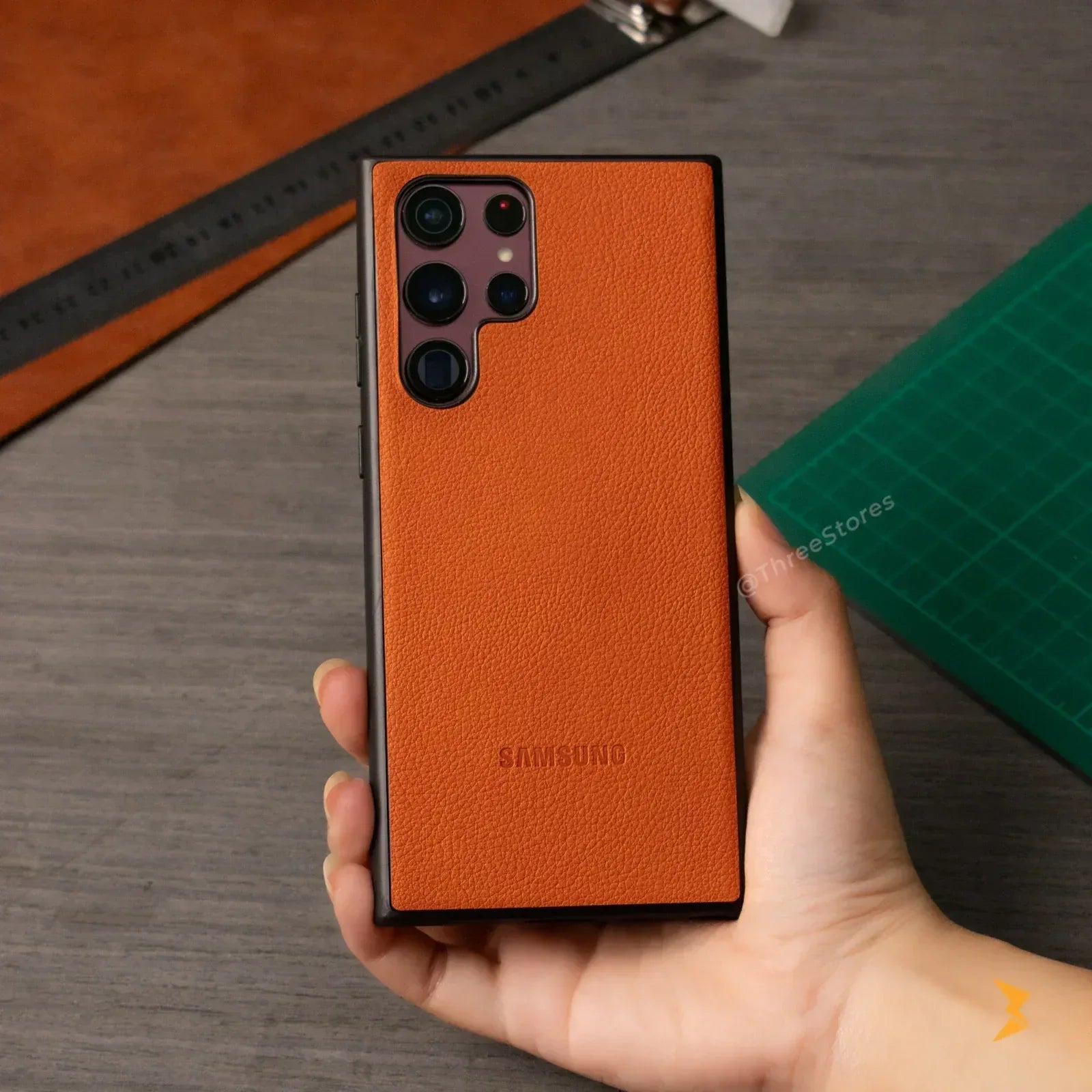 Prestige Leather Case Samsung S23 Ultra - Three