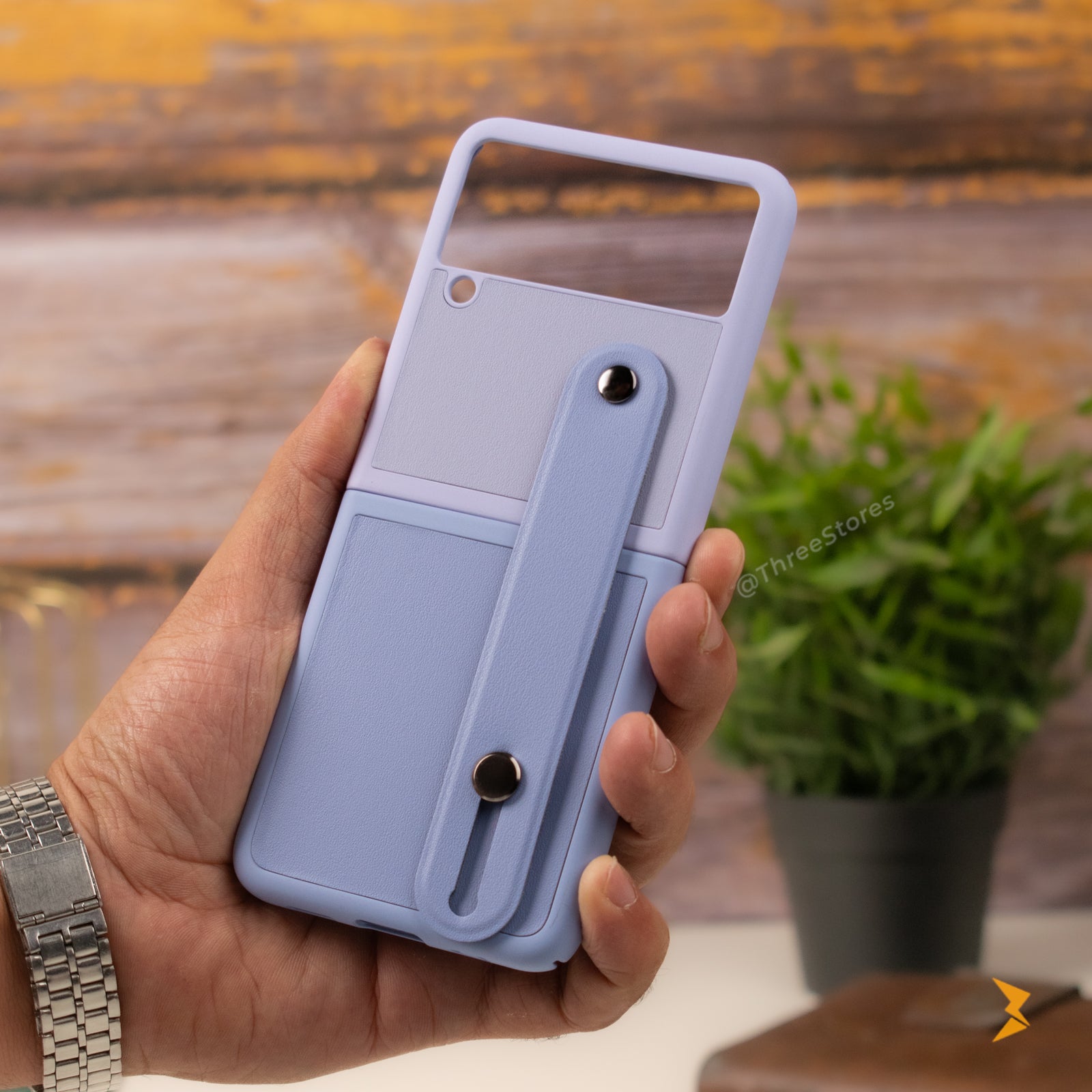 Leather Grip Case Samsung Z Flip 4