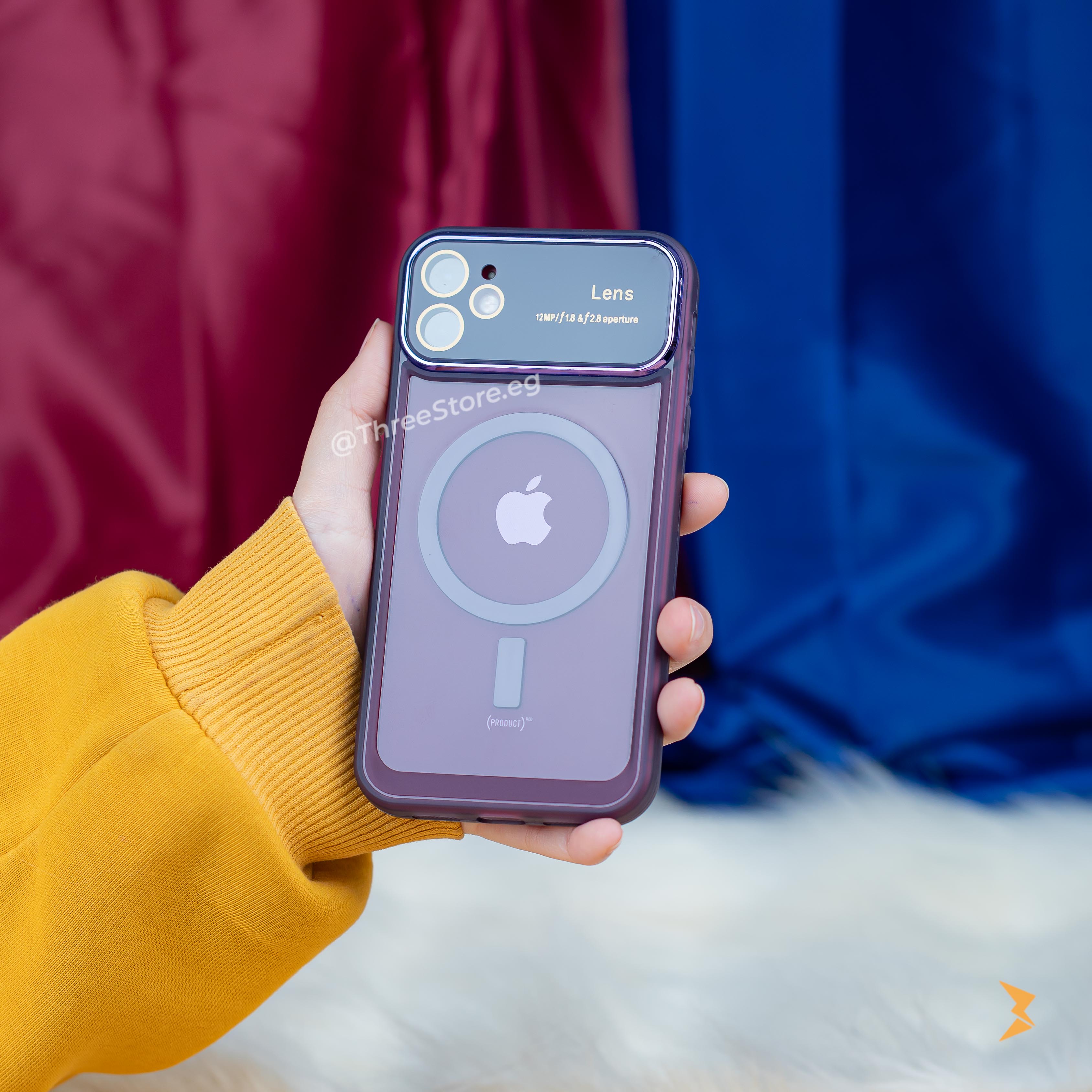 جراب ايفون 11 الجديد مع نافذة شفافة و اللوان رائعة يدعم تقنية