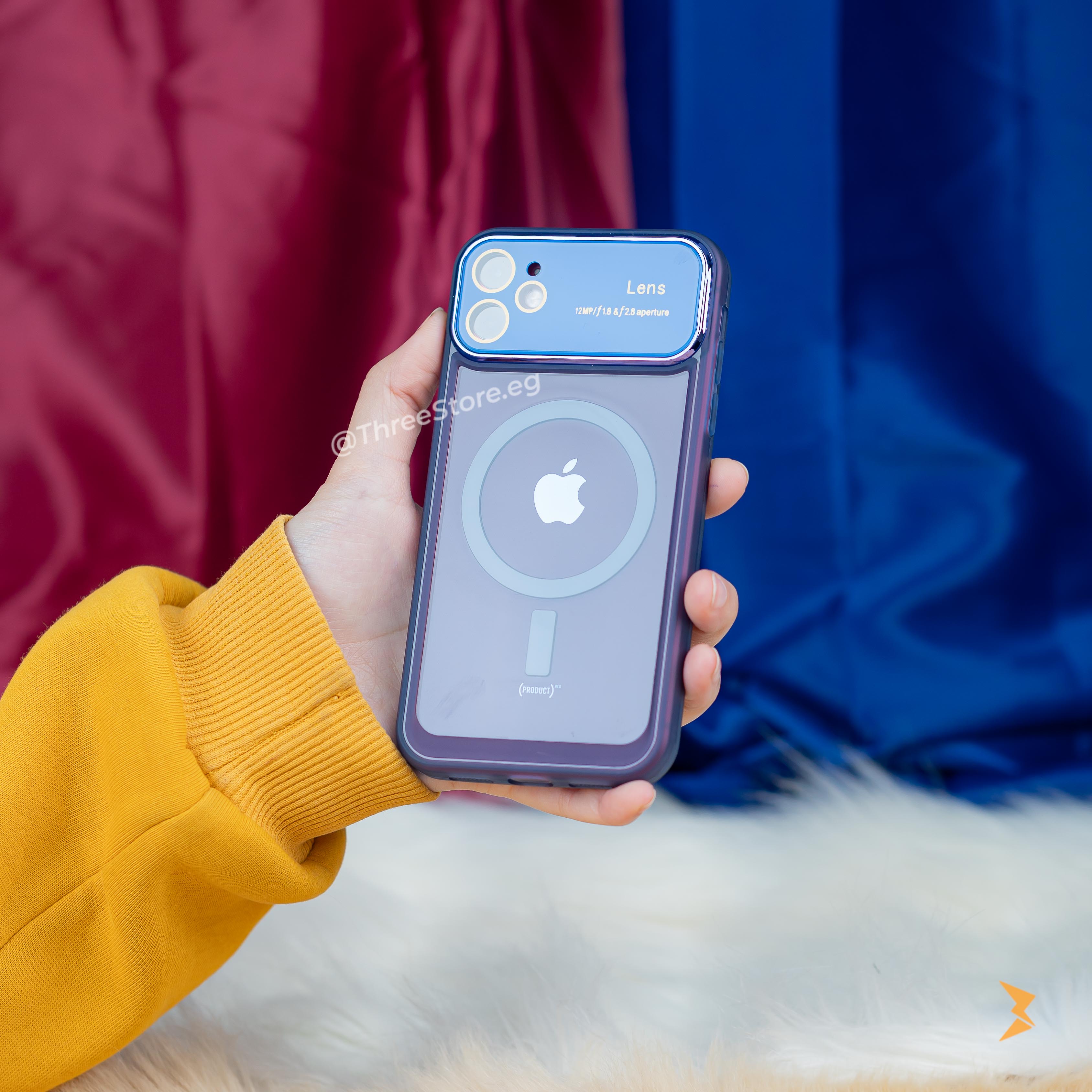 جراب ايفون 11 الجديد مع نافذة شفافة و اللوان رائعة يدعم تقنية