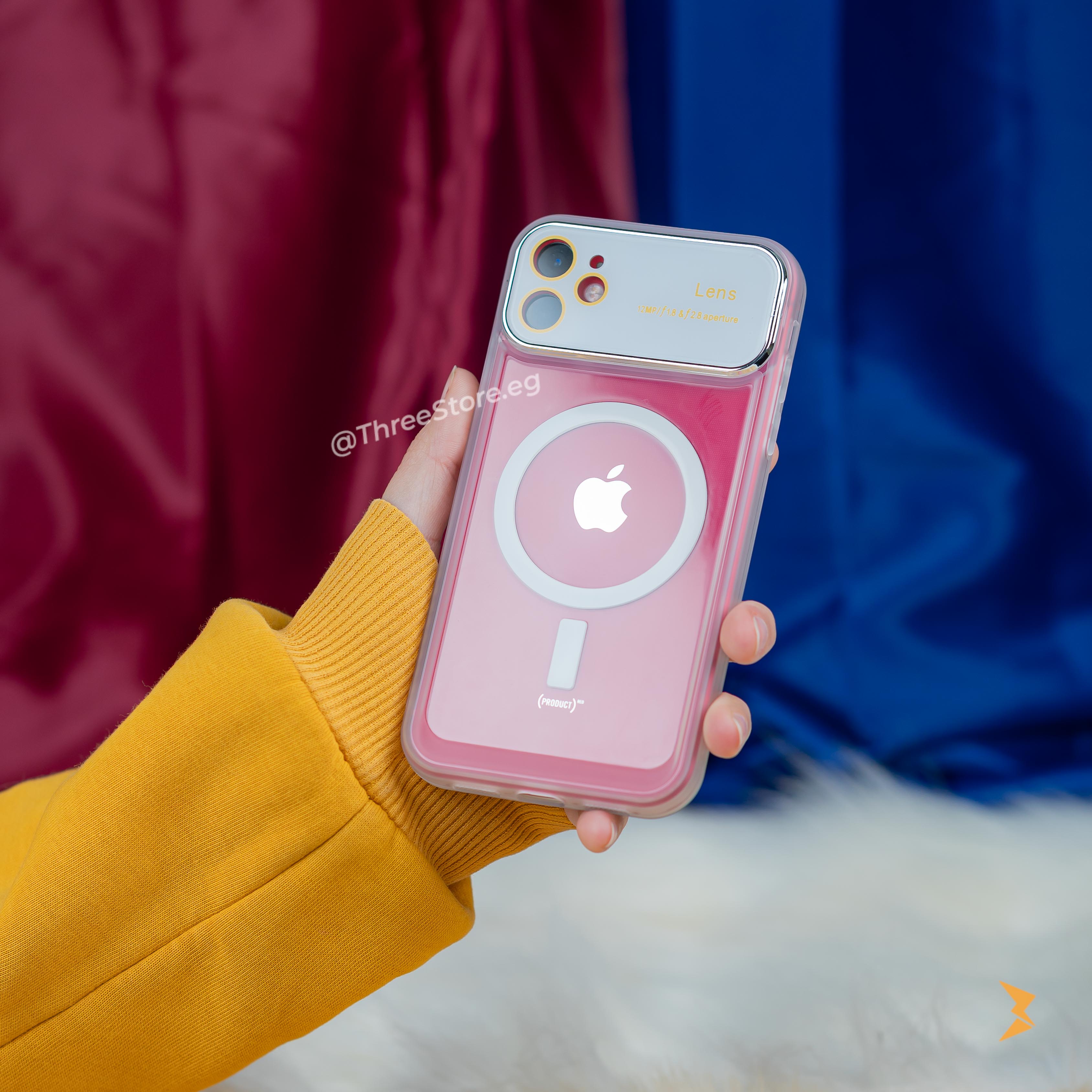 جراب ايفون 11 الجديد مع نافذة شفافة و اللوان رائعة يدعم تقنية