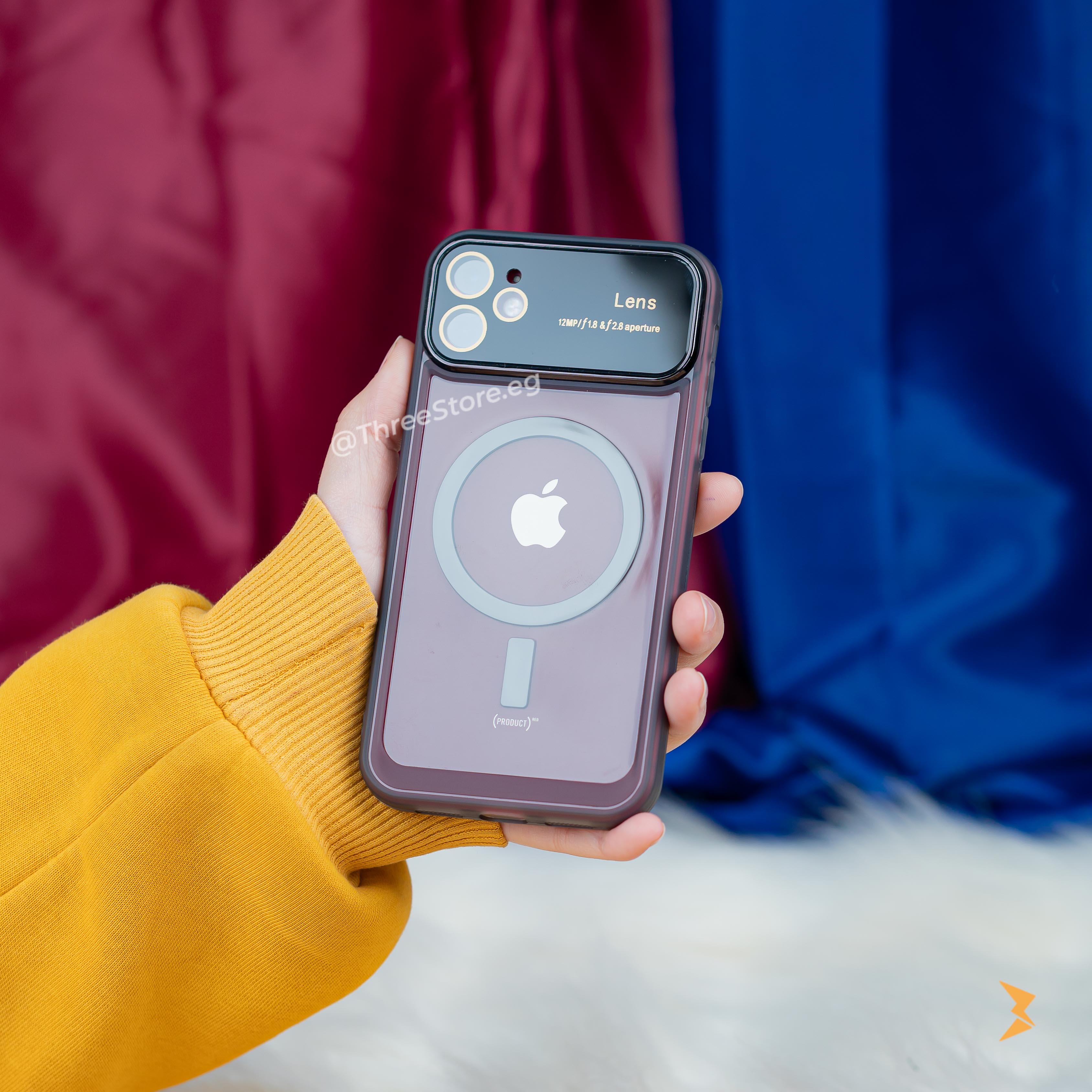 جراب ايفون 11 الجديد مع نافذة شفافة و اللوان رائعة يدعم تقنية