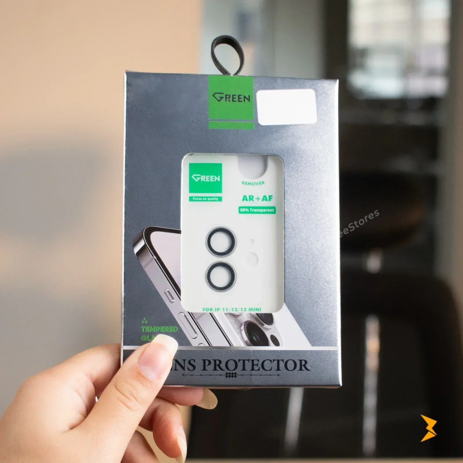 Green Ring Camera Lens Protector iPhone 11 - Three