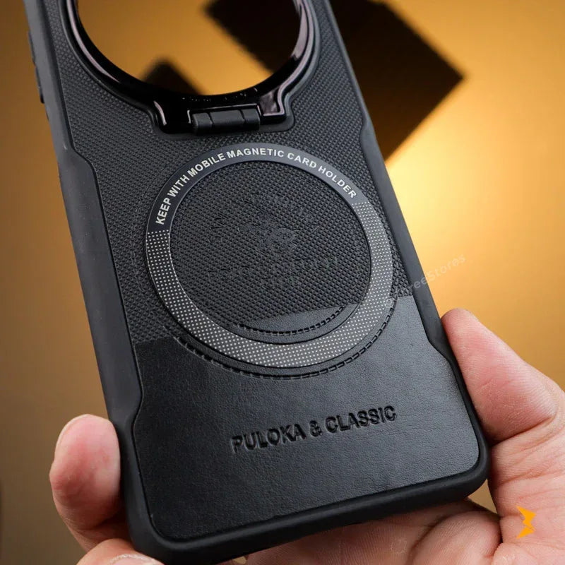 Noval Leather Stand Magsafe Case Oppo Reno 12F - Three