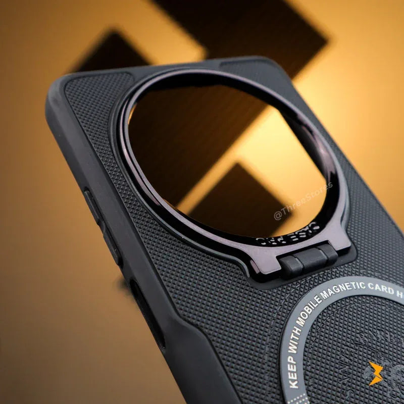 Noval Leather Stand Magsafe Case Oppo Reno 12F - Three