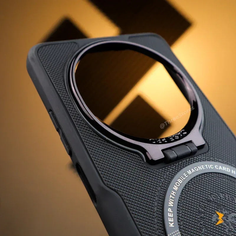 Noval Leather Stand Magsafe Case Oppo Reno 12F - Three