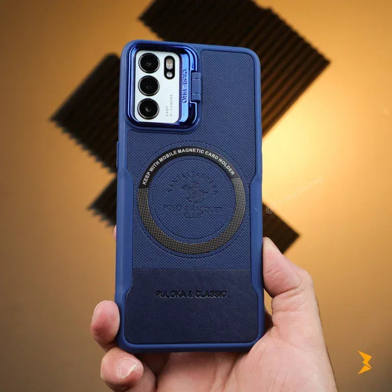 Noval Leather Stand Magsafe Case Oppo Reno 12 / 12 Pro - Three