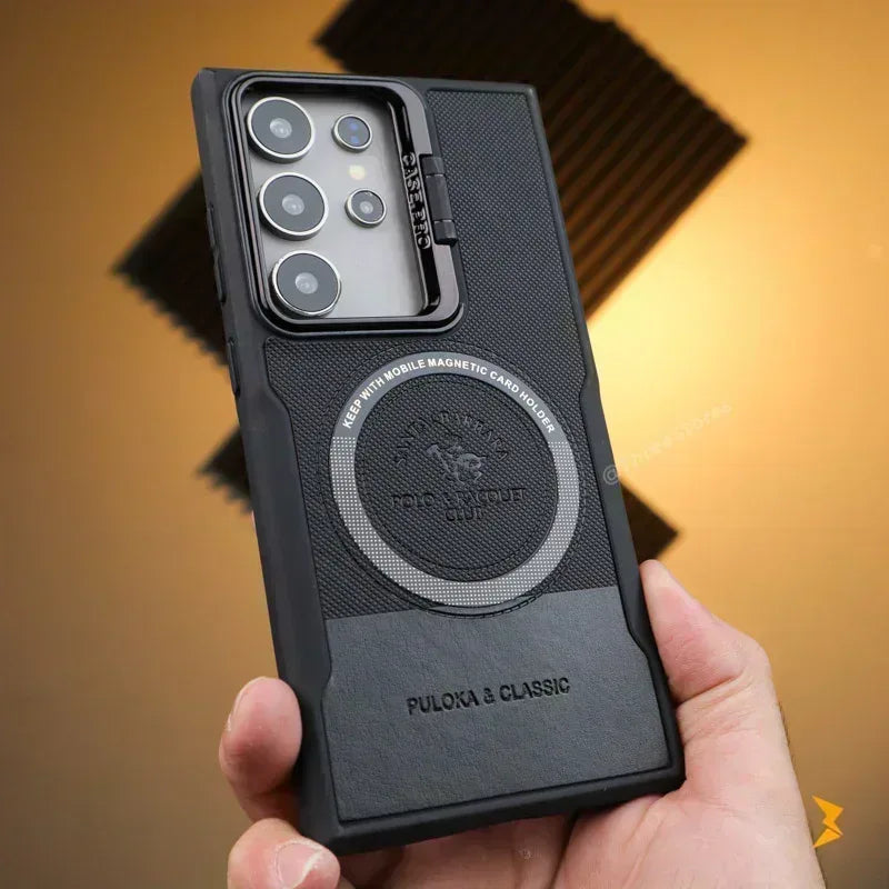 Noval Leather Stand Magsafe Case Samsung S25 Ultra - Three