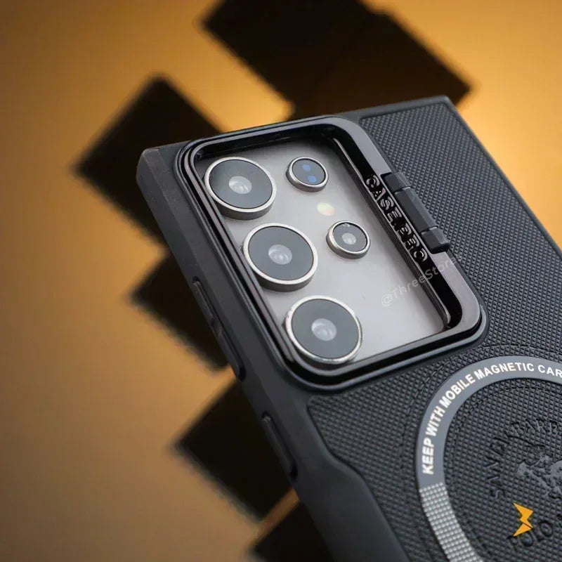 Noval Leather Stand Magsafe Case Samsung S25 Ultra - Three