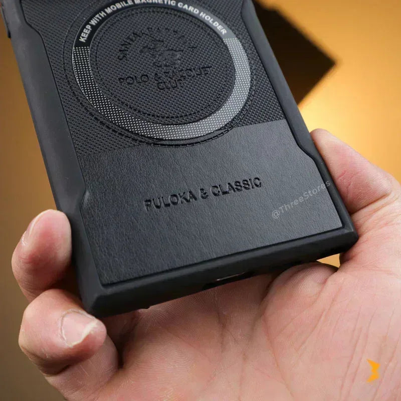 Noval Leather Stand Magsafe Case Samsung S25 Ultra - Three