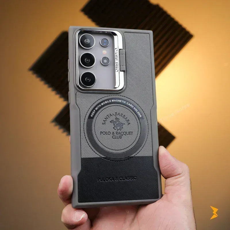 Noval Leather Stand Magsafe Case Samsung S25 Ultra - Three