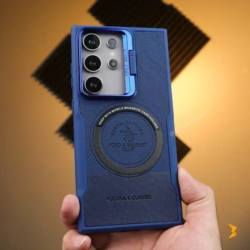 Noval Leather Stand Magsafe Case Samsung S25 Ultra - Three