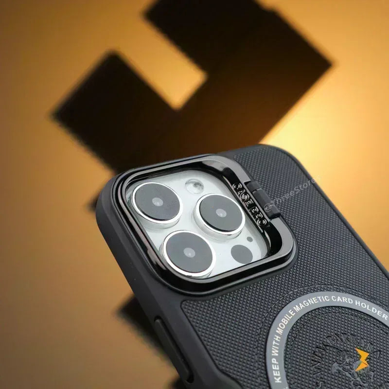 Noval Leather Stand Magsafe Case iPhone 11 Pro - Three