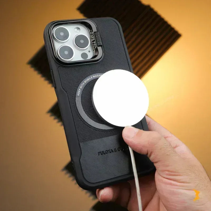 Noval Leather Stand Magsafe Case iPhone 11 Pro - Three