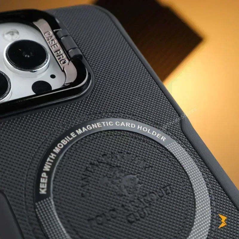 Noval Leather Stand Magsafe Case iPhone 11 Pro - Three