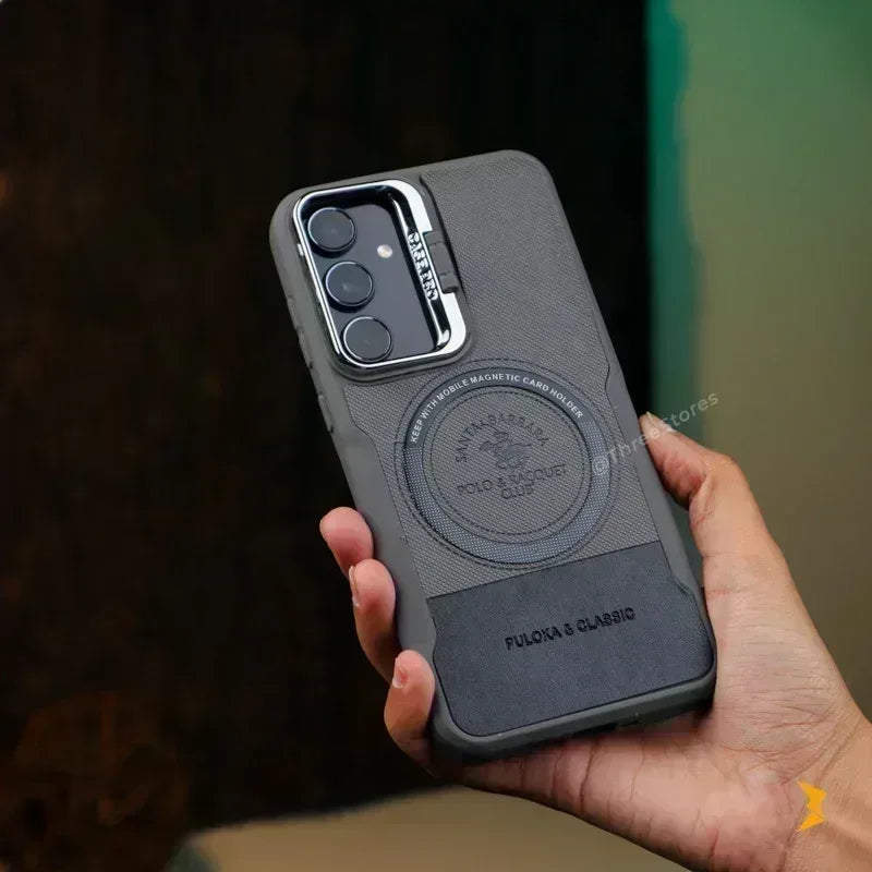 Noval Leather Stand Magsafe Case Samsung A24 - Three