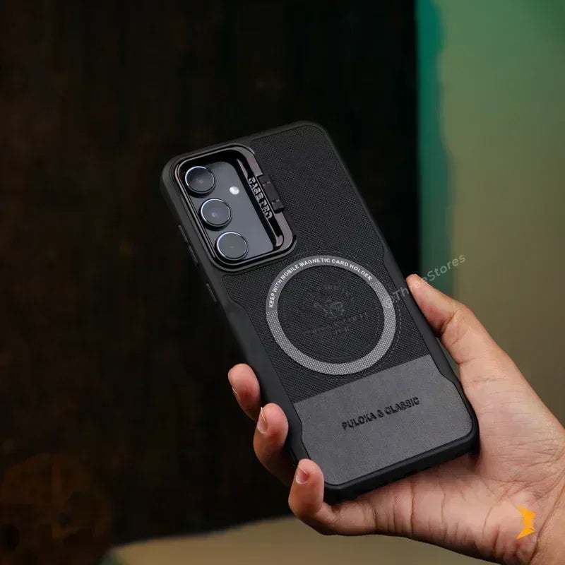 Noval Leather Stand Magsafe Case Samsung A24 - Three