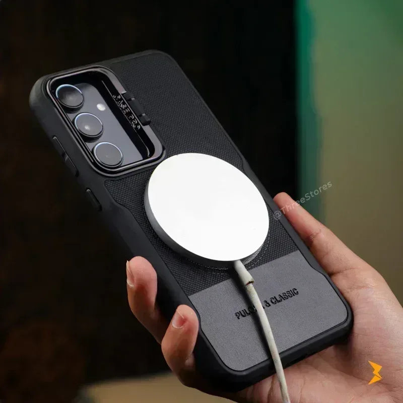 Noval Leather Stand Magsafe Case Samsung A24 - Three