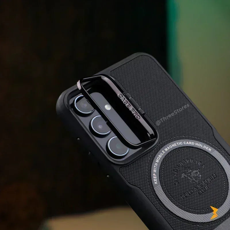 Noval Leather Stand Magsafe Case Samsung A24 - Three