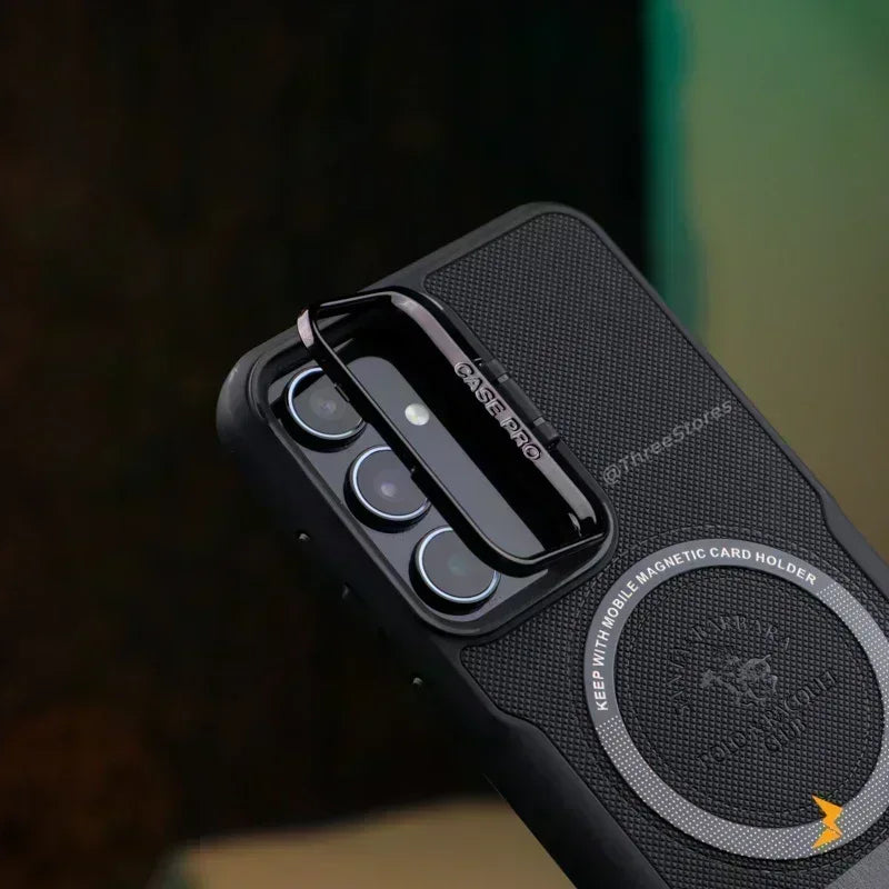 Noval Leather Stand Magsafe Case Samsung A24 - Three