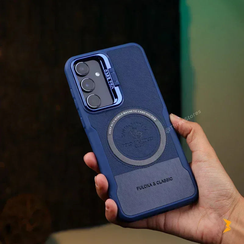 Noval Leather Stand Magsafe Case Samsung A24 - Three