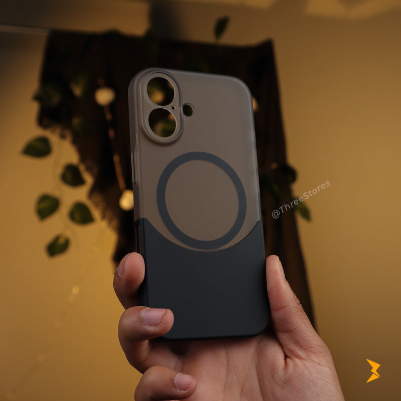 Split Semi-Transparent Case iPhone 16