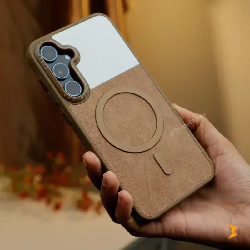 Clint Leather Magsafe Case Samsung A26 - Three