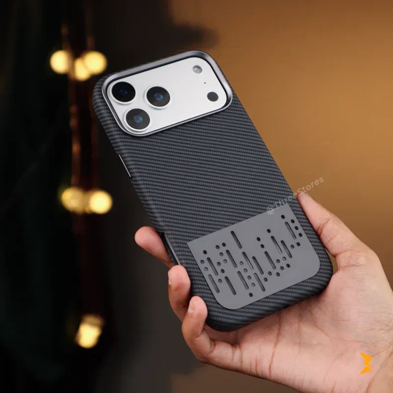Air Vent Carbon Magsafe Case iPhone 17 Pro Max - Three