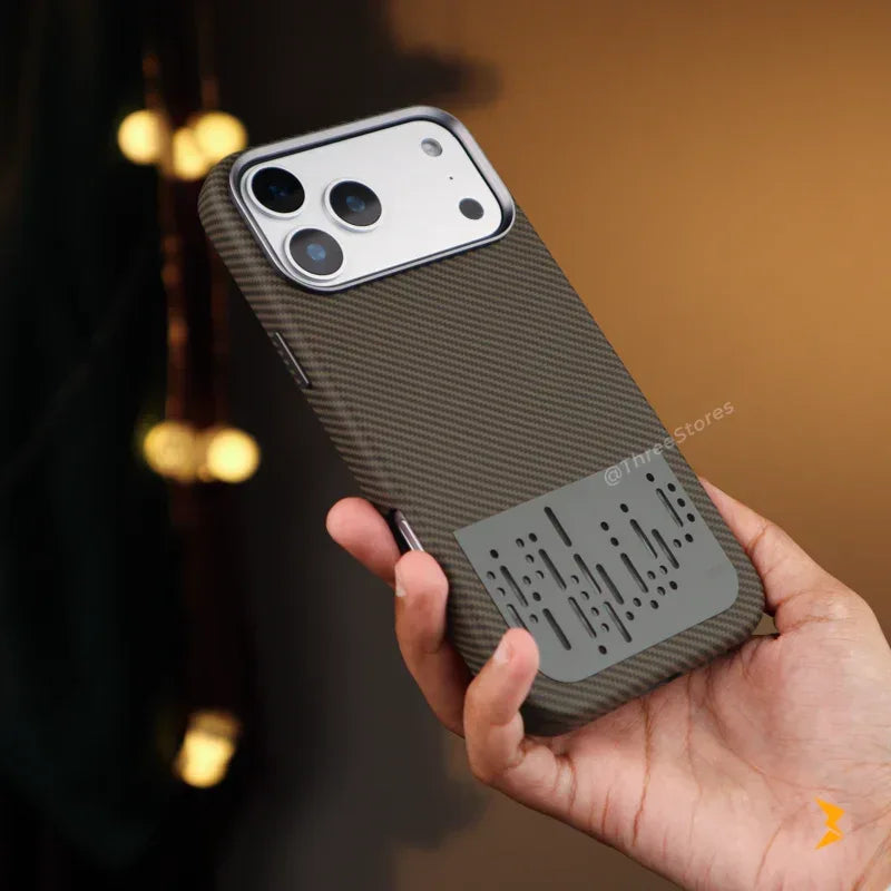 Air Vent Carbon Magsafe Case iPhone 17 Pro Max - Three