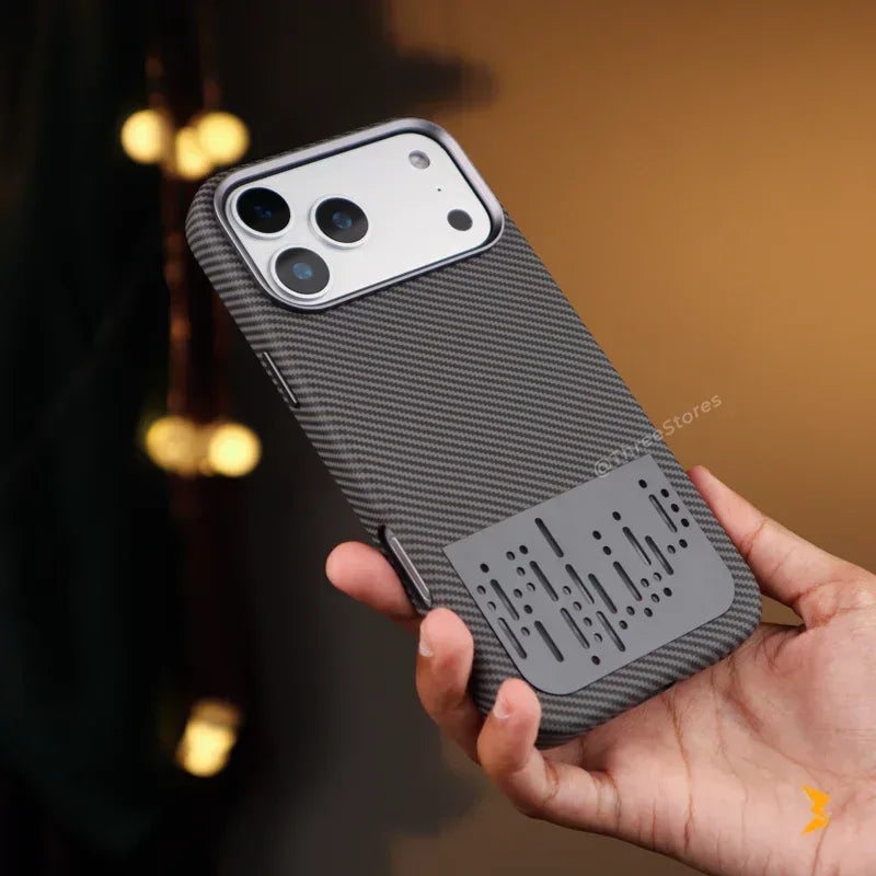 Air Vent Carbon Magsafe Case iPhone 17 Pro - Three