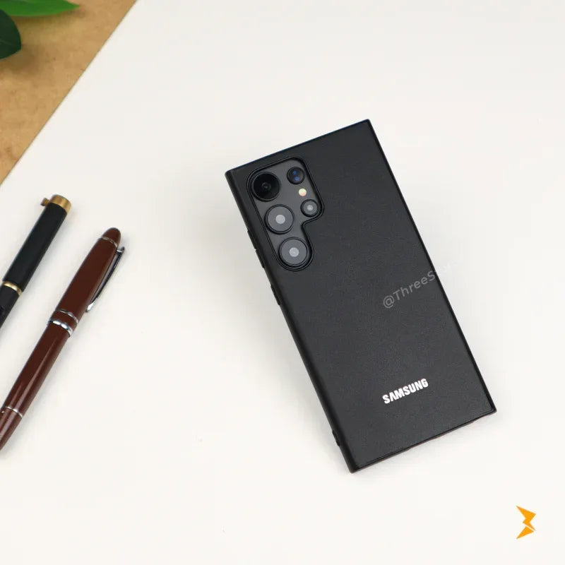 Slim Leather Case Samsung S22 Ultra - Three