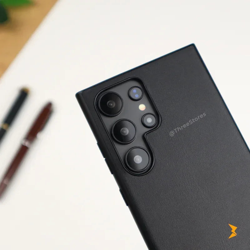 Slim Leather Case Samsung S22 Ultra - Three