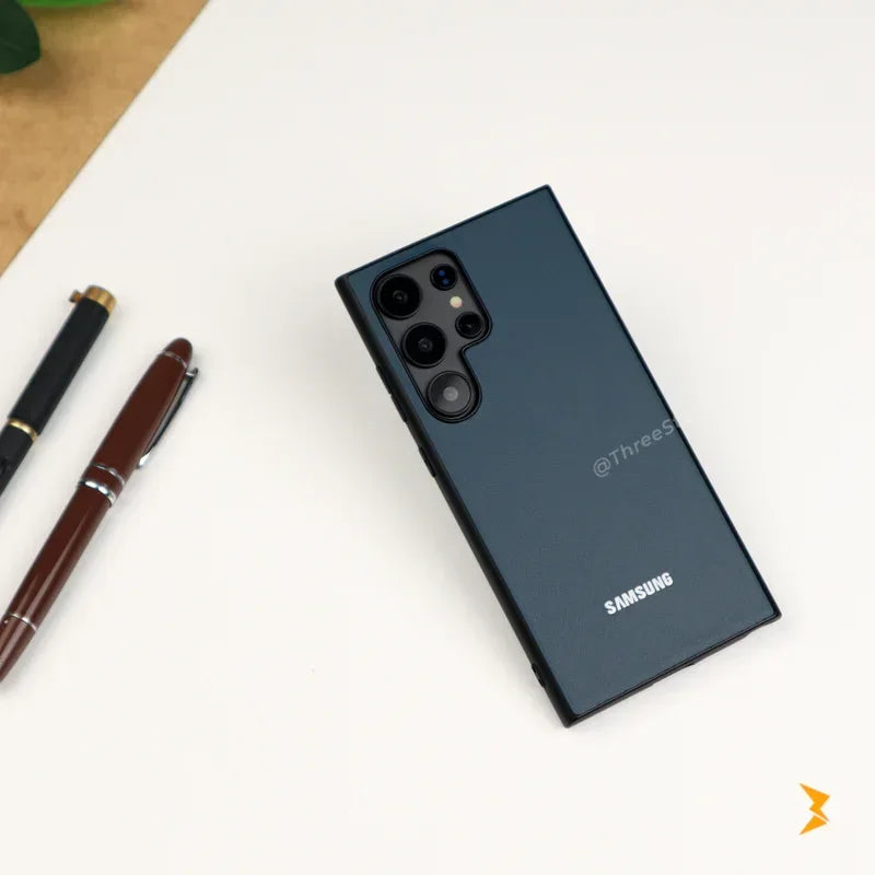 Slim Leather Case Samsung S22 Ultra - Three