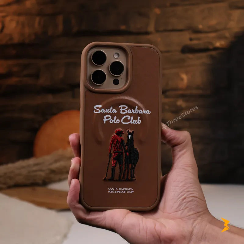 Santa Rawhide Leather Case iPhone 16 Pro Max