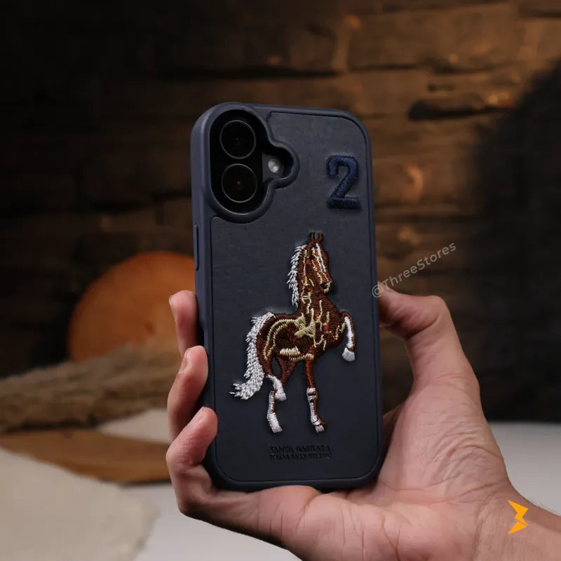 Santa Rawhide Leather Case iPhone 17