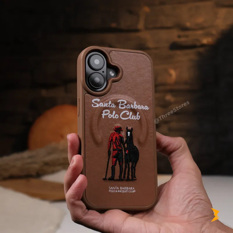 Santa Rawhide Leather Case iPhone 17