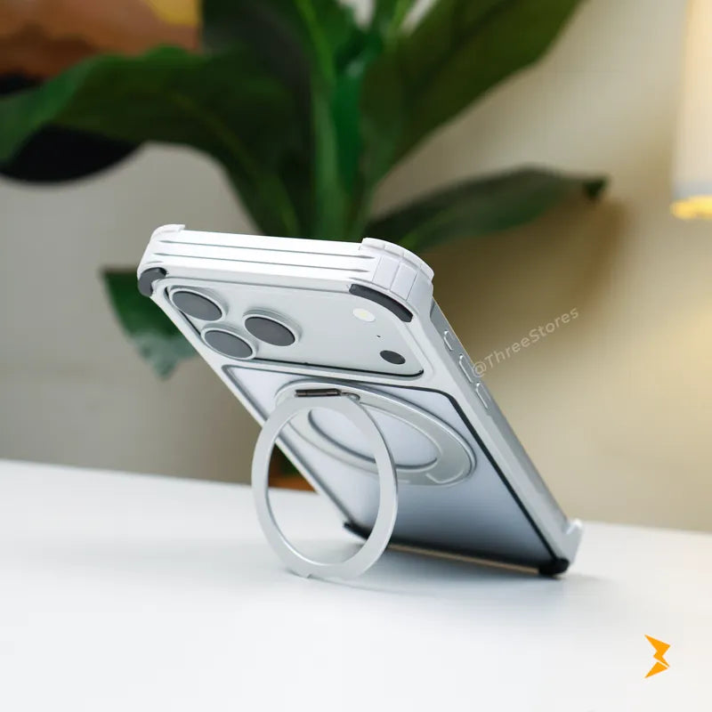 Edge Lock Stand Magsafe Metal Case iPhone 17 Pro Max