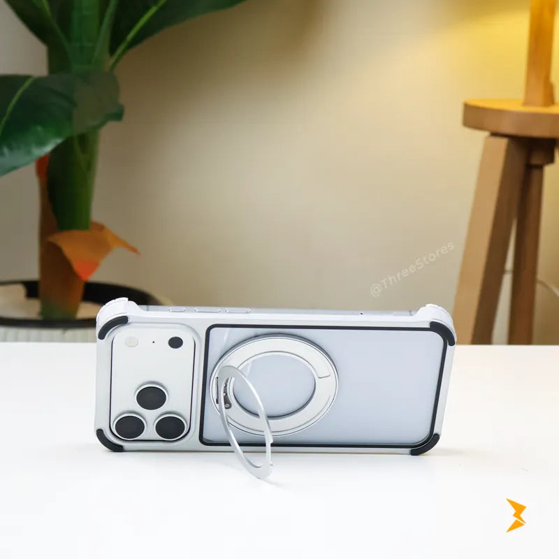 Edge Lock Stand Magsafe Metal Case iPhone 17 Pro Max