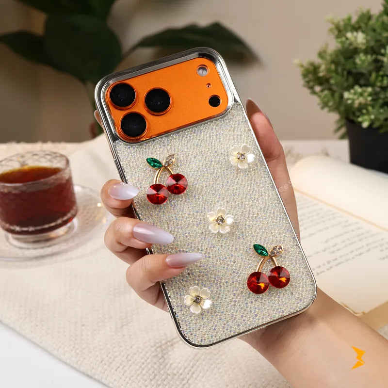 Crystal Cherry TPU Case iPhone 17 Pro Max