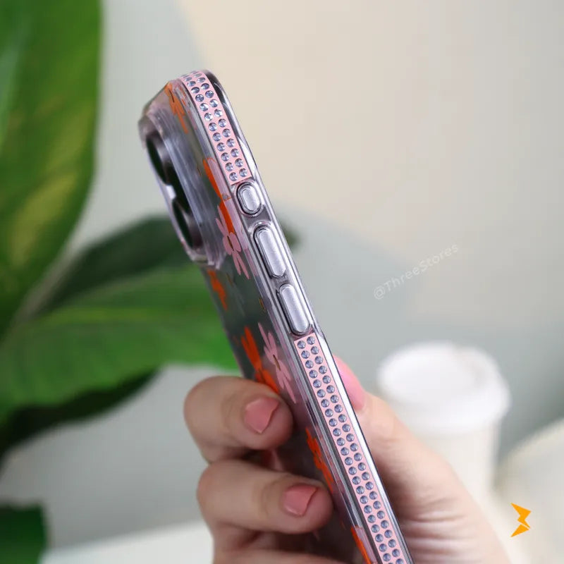 Floral TPU Magsafe Case iPhone 16 Pro Max